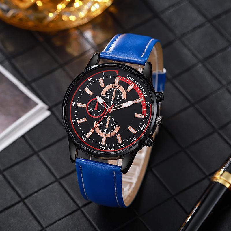 Luxury Mens Sports Wristwatch Business Fashion Casual Leather Analog Quartz Watch Men Clock Gift Relogios Masculino Reloj Hombre