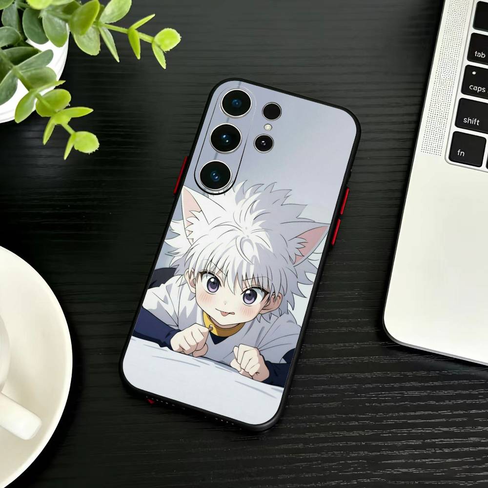 F-Killua Zoldyck H-Hunter X Hunter Phone Case For Samsung S26,S25,S24,S23,S22,S21,S20,S30,Ultra,Plus,Fe,Note,5G Black Cover
