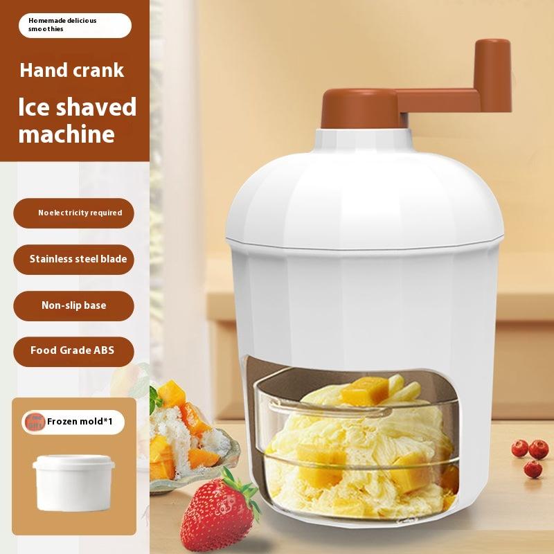 Household small hand Shaved ice Portable Hand Crank Shaved Ice Machine for Home summer snowflake continuous ice sand crusher