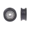 4X19X8.5Mm Pom Delrin Plastic U Groove Roller Guide Wheel 624 Bearing Pulley R3Mm Track Delrin Wrapped Pulley