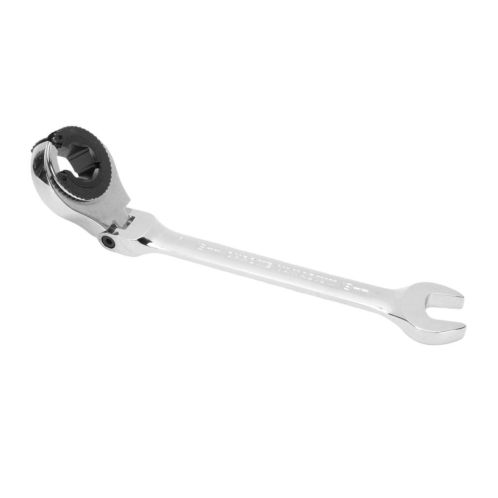Jiawu Ratchet Combination Wrench Set, 5-Piece Flex Head Brake Line Wrench, 10-17mm CV Steel Open End 72-Tooth Gear Spanner for Fuel Nuts, Air Conditio