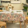 Charming French Country Floral & Bird Tablecloth - Light Green, Stain-Resistant, Wipeable for Kitchen, Dining Room, Parties, Holidays