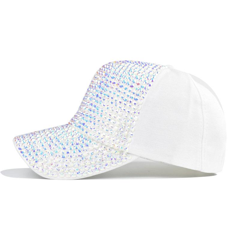 Summer Ladies Baseball Cap Korean Wild Spring Rhinestone Caps Fashion Personality Baseball Hats Street Highlights Hip-hop Hats