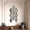 Golden Color Mirror Wall Sticker Removable Wall Mirror Decal  Bedroom Wall Decor