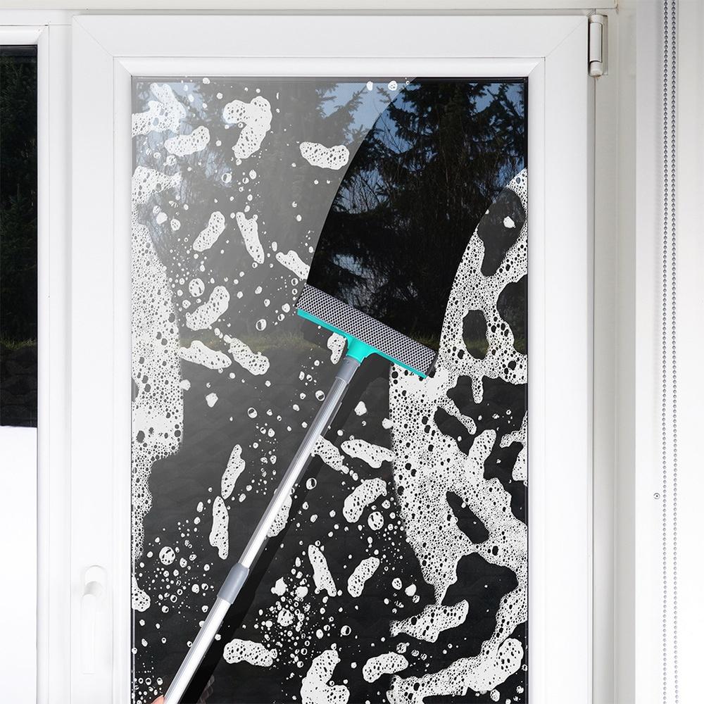 Telescopic Window Mop Washer Squeegee for Washing Glass, Mirrors, Cabins, Long