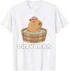 Urocza Kapibara w Wannie Wzór Cozybara T-Shirt