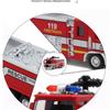 Modello di simulazione in lega pressofusa di camion dei pompieri in scala 1/32