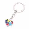 European Alloy Puzzle Pendant Keychain for Autism Awareness