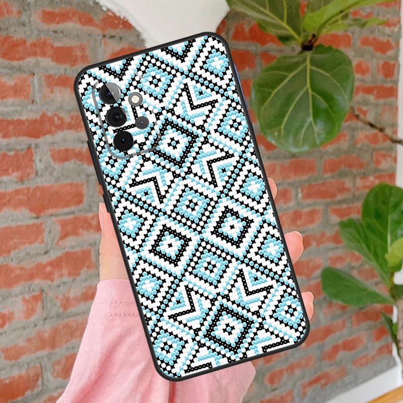 Ukraine Ornament Pattern Phone Case For Samsung Galaxy A54 A34 A14 A55 A35 A25 A15 A52 A32 A12 A51 A71 A13 A33 A53