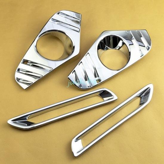 For Toyota RAV4 - Front + Rear Fog Light Cover Trims Stylish Accessories