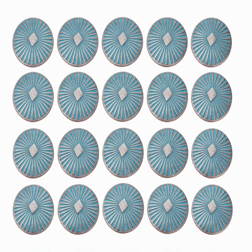 20pcs Round Shape Vintage Buttons Single Hole Decorative Sewing Buttons For Coat