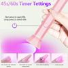 Battery Included Portable Nail Dryer Lamp UV LED Nail Light Quick Drying Light For Curing All Nail Gel Rechargeable Home