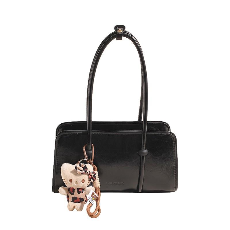 Korean Retro Large-capacity Shoulder Bag Women's 2026 Early Spring New Simple and Fashionable Underarm Bag Commuter Handbag
