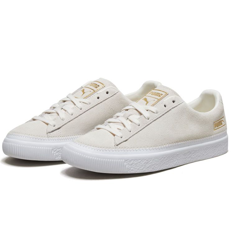 Puma Suede Series Trim Low-Top Sneakers Unisex Sneakers Off-White 369639-04