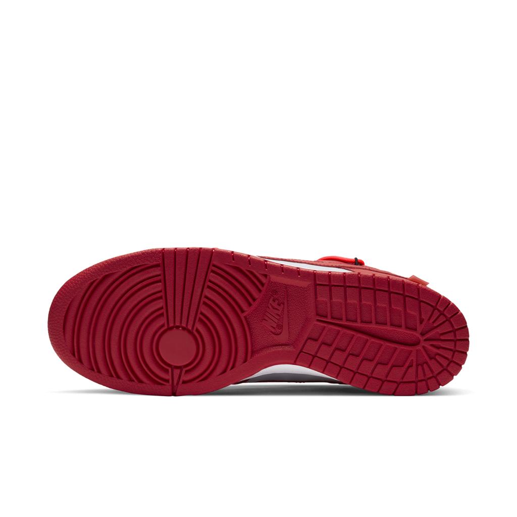 CT0856-600 Off-White A Nike Dunk Low University Red Wolf Grey (Men's)