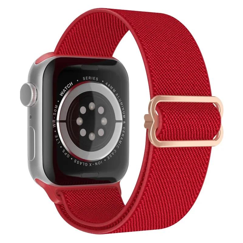 Elastyczny Nylonowy Pasek do Apple Watch ultra 2 49mm Seria 9/8/7 41mm 45mm38/42-40mm/44mm Boho Bransoletka iWatch 6 5 4 3 Se Pasek