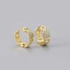 Korean Style Geometric Circle Earrings: Elegant, Versatile Ear Jewelry for Women and Students
