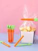 5pcs Carrot Shape Plastic Sealing Clips For Food And Snack Bag, Food Sealing Clips With Storage Box