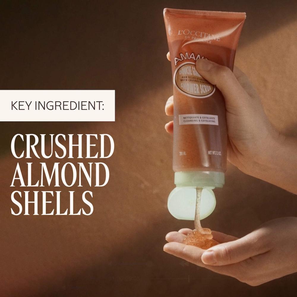L Occitane aLmond Shower Scrub 7.3 Oz   200 mL