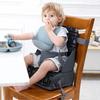 Fotelik dla malucha Oddychające krzesło kuchenne z oparciem Regulowane paski i podparcie poduszki Przenośne siedzisko do stołu jadalnego na posiłki rodzinne