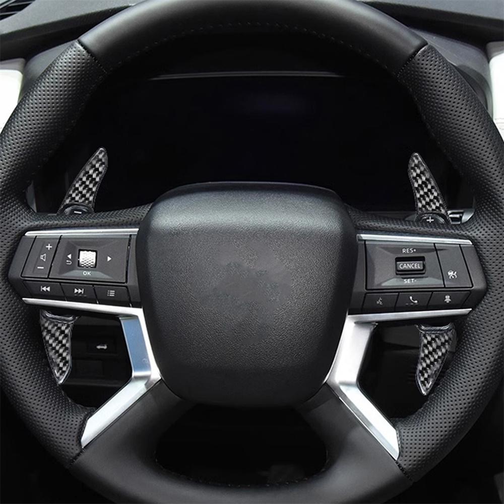 Carbon Fiber Steering Wheel Shift Paddle Shifter For Mitsubishi Outlander 22-24