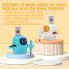 Smart Blue Children's Drawing Robot: Educational Enlightenment Toy with Pen Holder & Card Slot