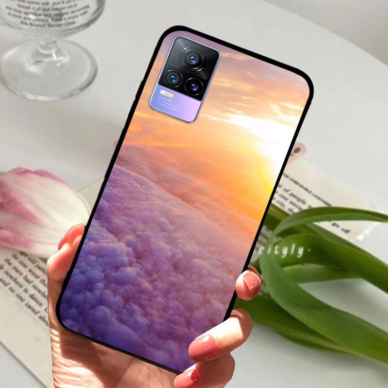 For Vivo V21e Case V 21e V2061 V2055 Soft TPU Phone Protective Fundas Cover For Vivo V21 V 21 4G 5G Shockproof Bumper Shells