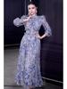 Stand Collar Long Sleeve Ruffle Waist Courtly Light Skirt - Spring 2026 Women's Collection
