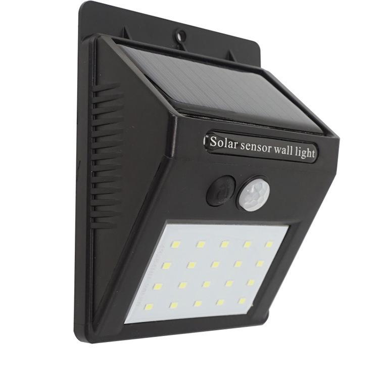 20LEDs Waterproof Solar Charging Human Body Induction Wall Lamp for Courtyard Garden