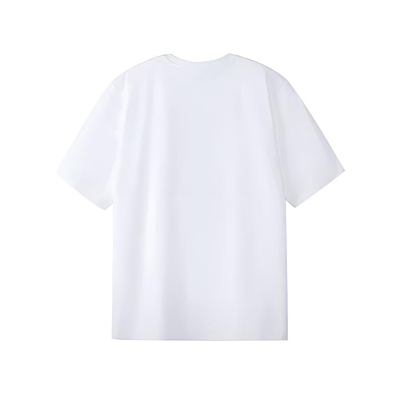 Li Ning Versatile Fashion Loose Breathable Short Sleeve Comfortable Shorts Casual Sports Suit Men suit White Black W775-4+V236-1