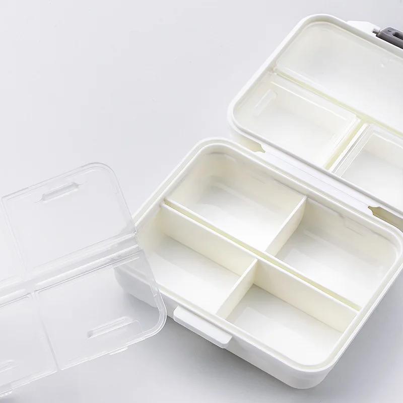 Portable Medicine Box Sub-packing Mini 7 Days Old Man Travel Pillboxes Large Capacity Storage Box