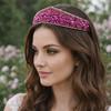 Shiny Rhinestone Headband Wide Brim Baroque Headdress Bling Bling Women Hair Hoop  Wedding