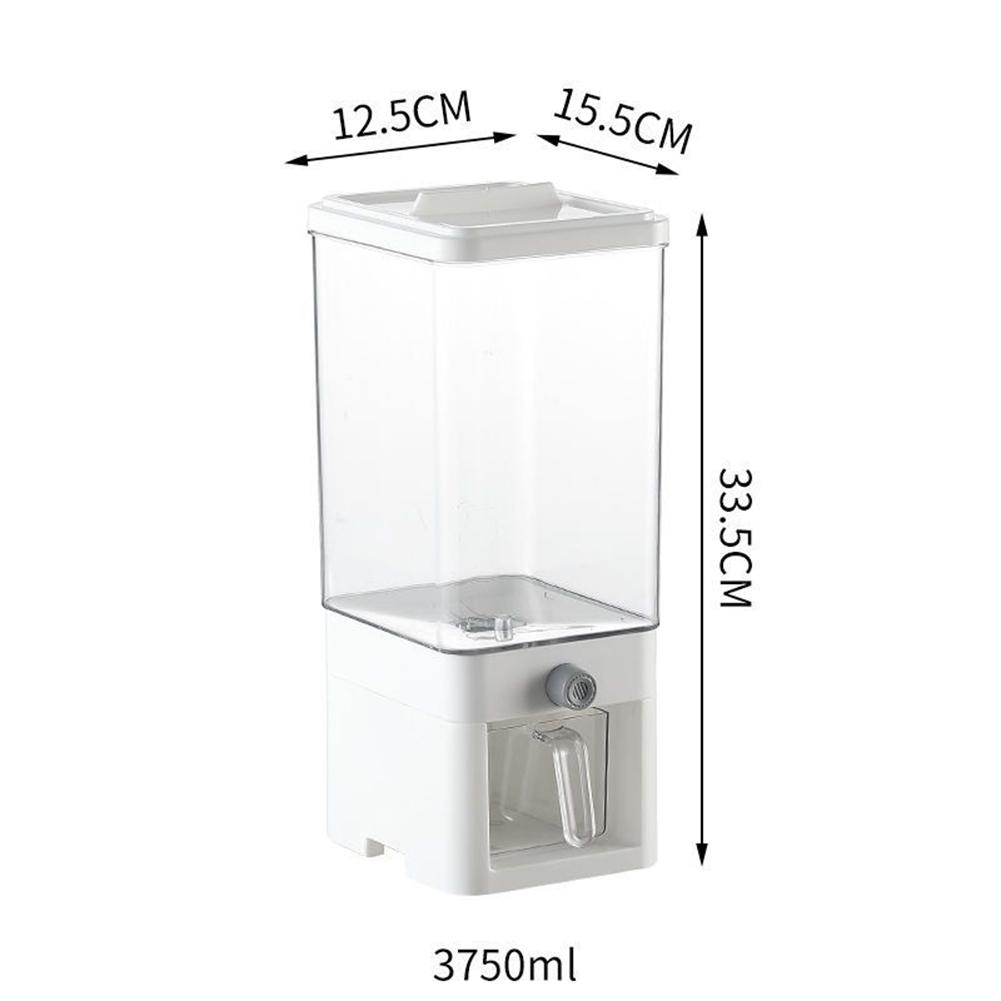 Cutie de depozitare a cerealelor sigilată tip presă de 3750 ml, durabilă, rezistentă la umiditate, pentru nuci și boabe de cafea