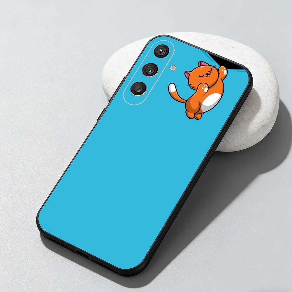 

Silly and cute Phone Case For Samsung Galaxy A73,A72,A71,A70,A52,A51 Others Soft Black Cover Samsung a21