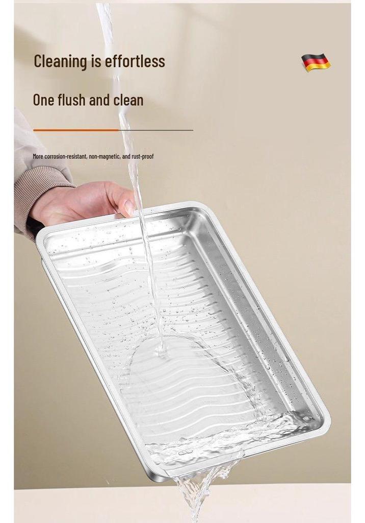 Food-Grade Stainless Steel Dumpling Freezer Storage Box