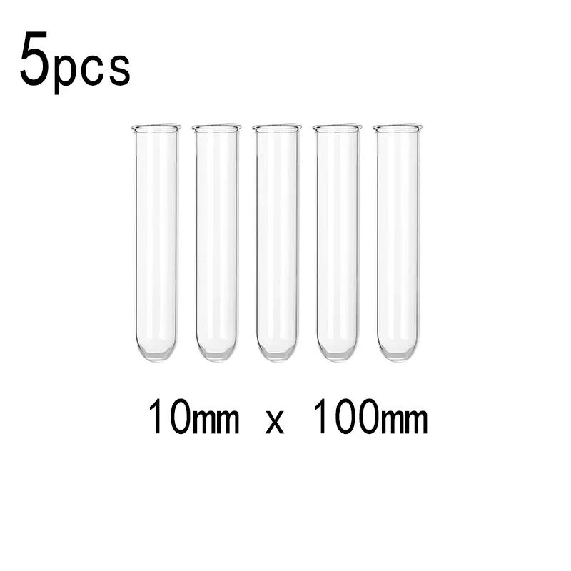 

5pcs Hydroponic Plant Test Tube Set , Clear Acrylic Vase for Wall Mount Flower Display & DIY Home Decor, Modern Planter