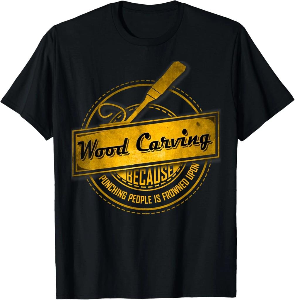 Funny Wood Carving T-Shirt _ Wood Carving Not Punching Tee Gift Unisex T-Shirt
