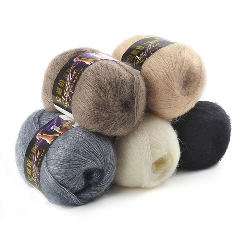 Premium Silk Angora Yarn 40g Ball Soft Eco-Friendly Fine Thread Crochet Knit Scarf for Women Eco-Friendly Fine Mohair Yarn
