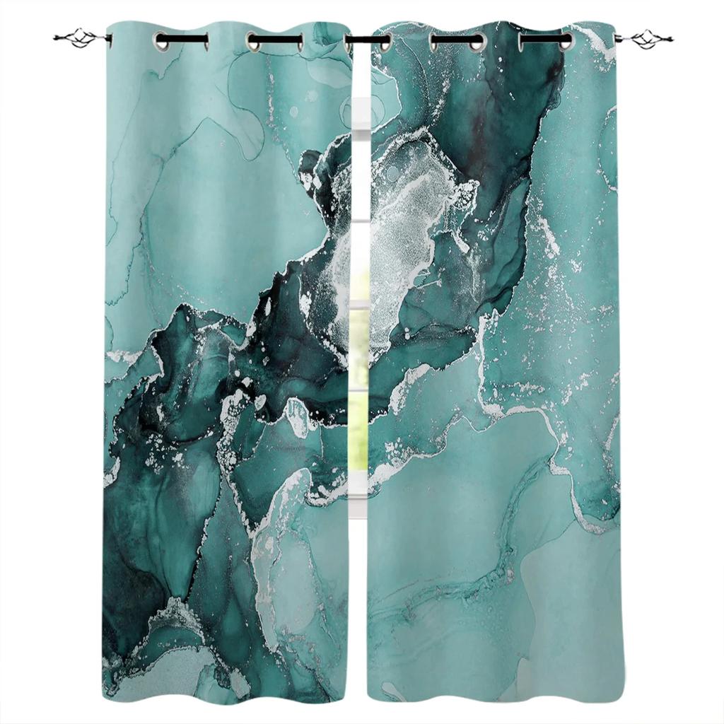 New Trendy Luxury Marble Pattern High Shading Curtain Bedroom Living Room Window Blackout Curtain New Pattern Multiple Colour