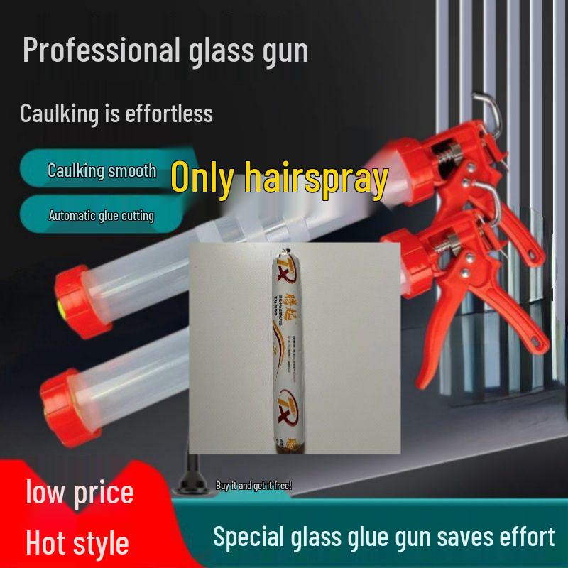 

Universal Labor-Saving Adhesive & Caulking Gun for Structural, Plastic, and Glass Applications