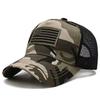 Hot sale High quality American Flag Embroidery Baseball Net Caps Spring and Summer Outdoor Adjustable Casual Hats Sunscreen Hat