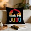 Sports Judo Martial Arts Cushion Cover Short plush pillowcase for bed sofa carwashable