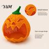 Decorative Candy Bowls for Party Hollow Pumpkin Storage Ornament Halloween, Holder, Creative Trays Holiday Treats Desktop Organizer with Stable
