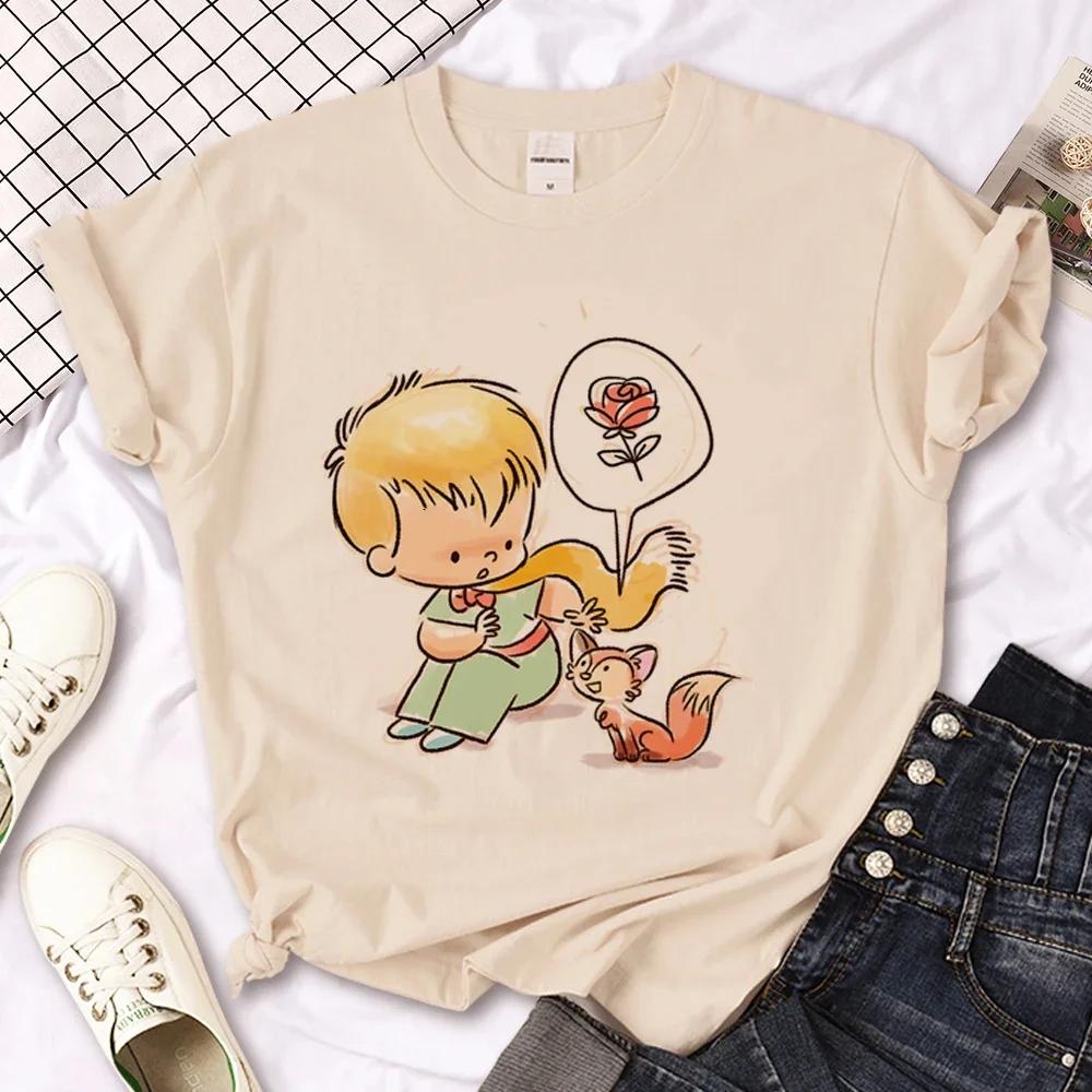 Little Prince T-shirt Women's Summer T-shirt Women's Casual Loose Designer Pattern Clothing
