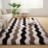 Plush Tie-dye Living Room Full Carpet Floor Mat Thickened Soft Carpet Bedroom Bedside Silk Wool Floor Mat