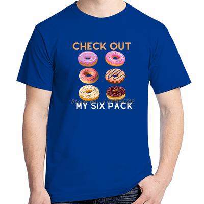 Check Out My Six Pack Donuts Fashion Graphic T Shirts Summer Cotton Tees Tops New Shirts And Tshirts Funny Print T Shirt
