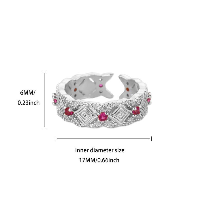 

Vintage gold enamel zircon court style ring women s fashion high sense autumn and winter ring opening Opening adjustable