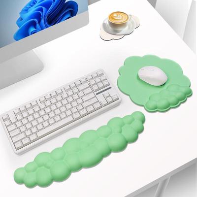 Podložka pod zápěstí z paměťové pěny Cloud pro myš a klávesnici - Protiskluzová kancelářská podložka pro podporu rukou