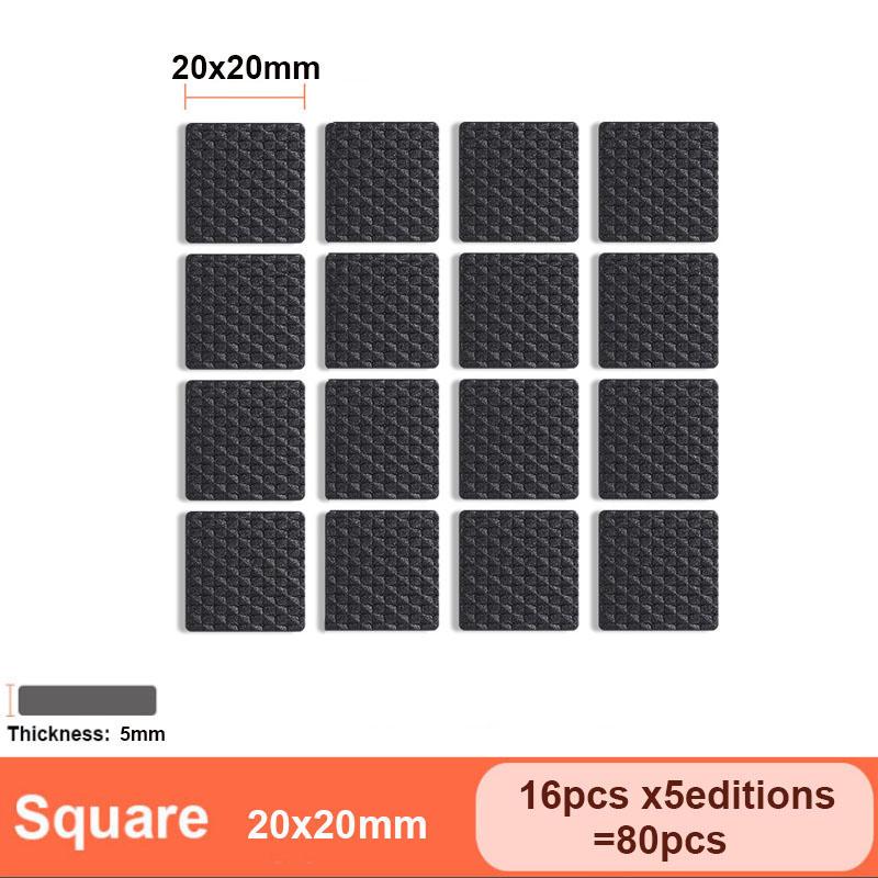 Table Leg Protectors, Anti-Scratch Leg Pads, Rubber Anti-Slip Chair Leg Pads, Silent Stickers, Furniture Accessories