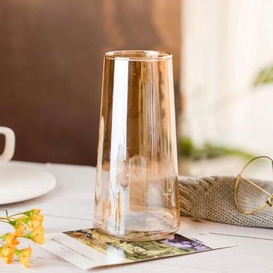 VaseGlassVaseStylishSingle Stem HolderSimple Flower ContainerVaseTransparentFlower BaseVaseDecorators DecorationHeight 15CM